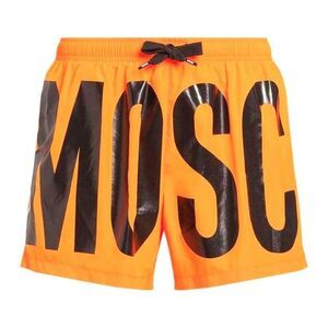 Moschino Mens Logo Swim Shorts / Bright Orange